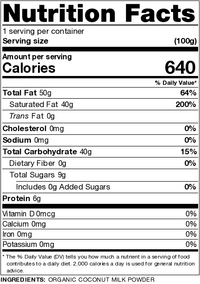 Organic Coconut Milk Powder