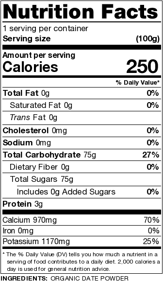Organic Date Powder