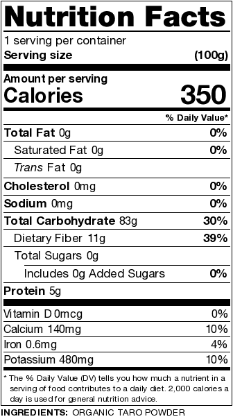 Organic Taro Powder